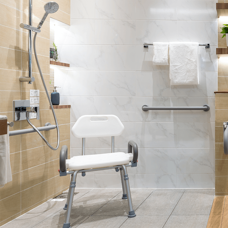 Accessible Wet Room with Shower Seating